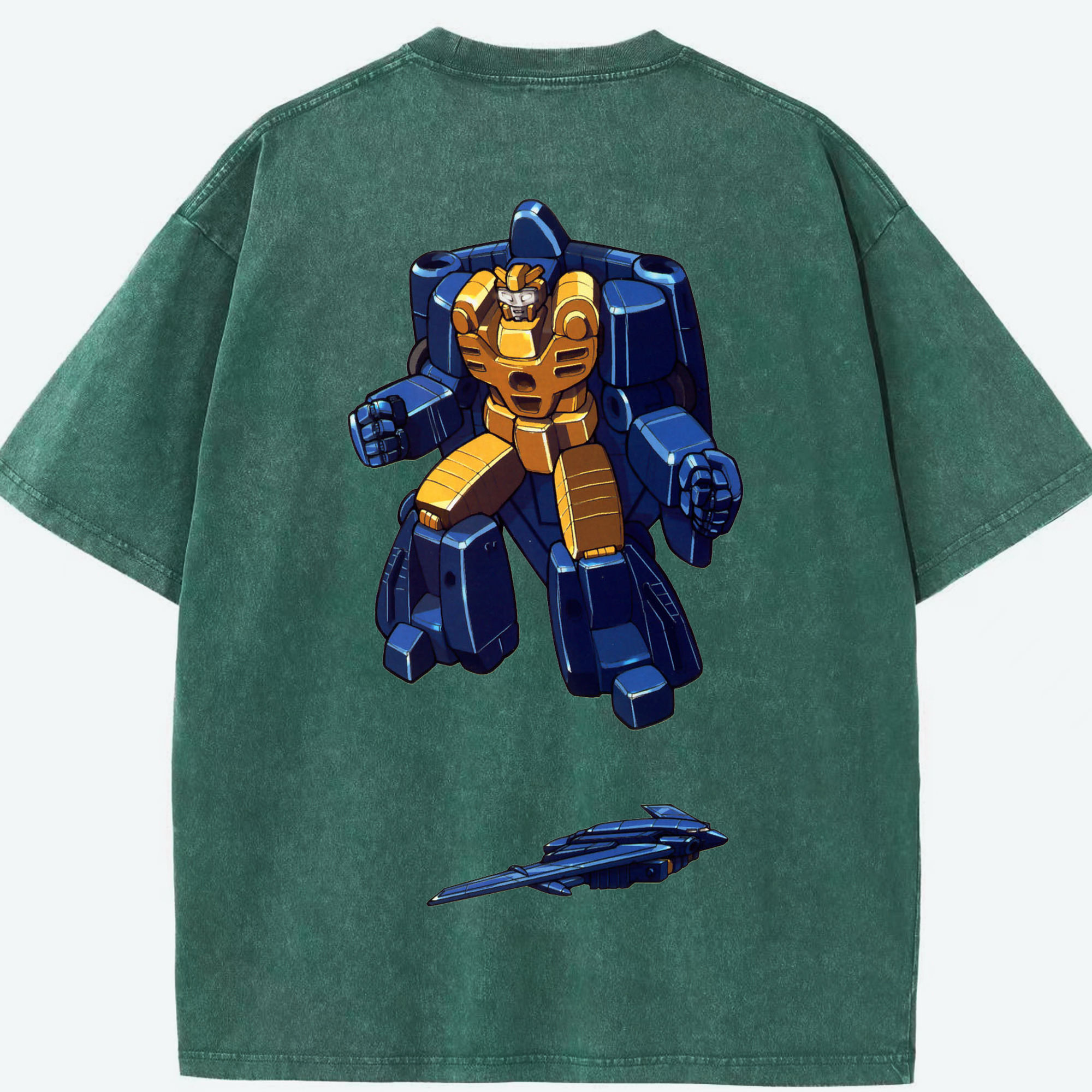 （画像用）  綿100% ヴィンテージ風 半袖Tシャツ（背面プリント）